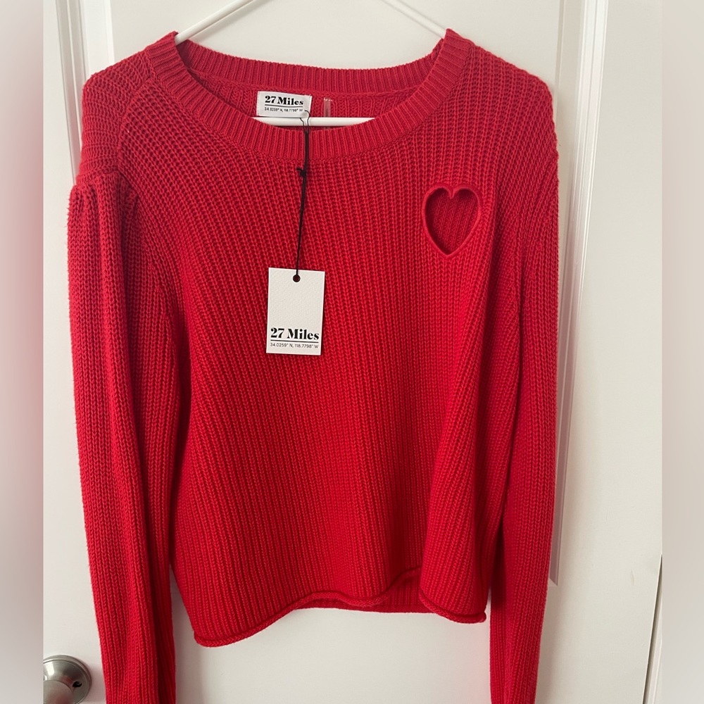 27 Miles Malibu Valentine heart sweater